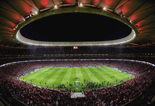 Imagen interior del Wanda Metropolitano