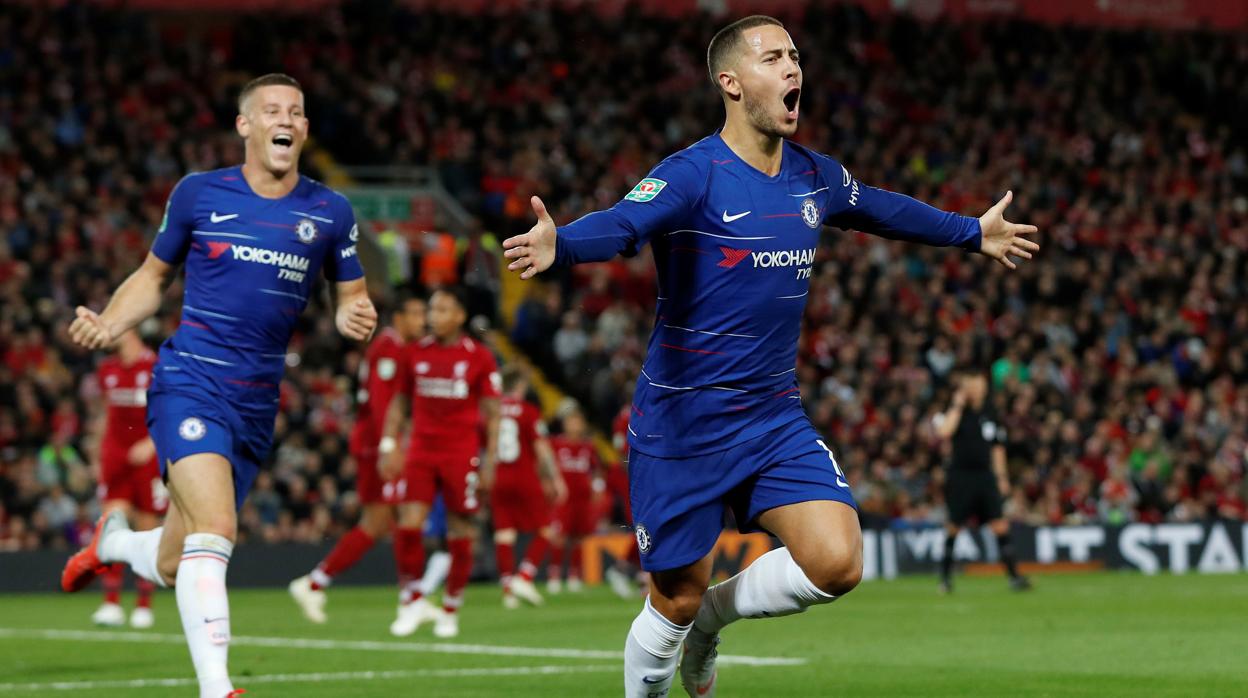 El gol antológico de Hazard: regate, dos caños y trallazo