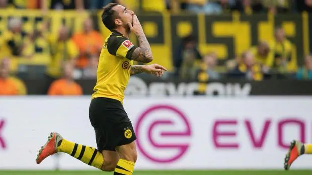 Portentosa actuación de Alcácer con el Borussia Dortmund