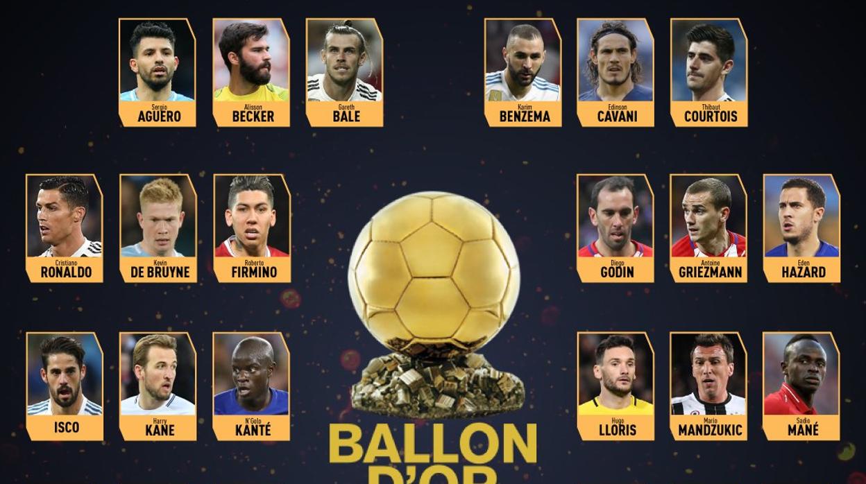 Los nominados al Balón de Oro