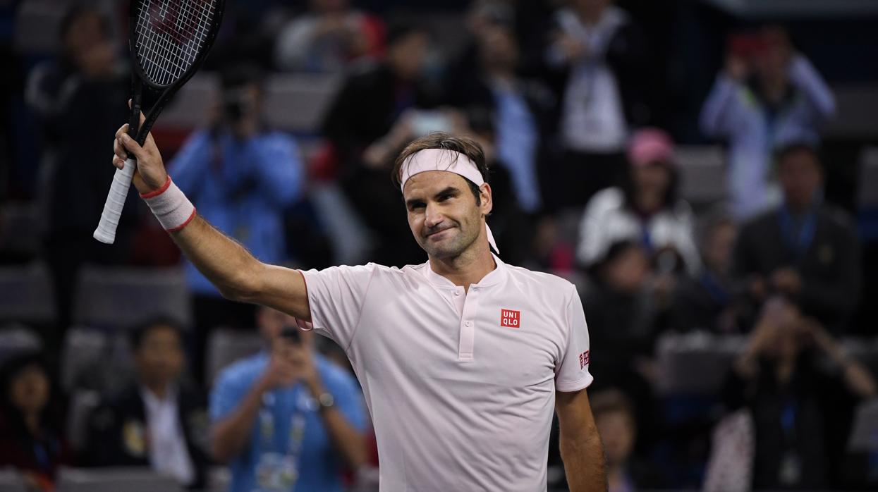 Roger Federer tras ganar a Roberto Bautista