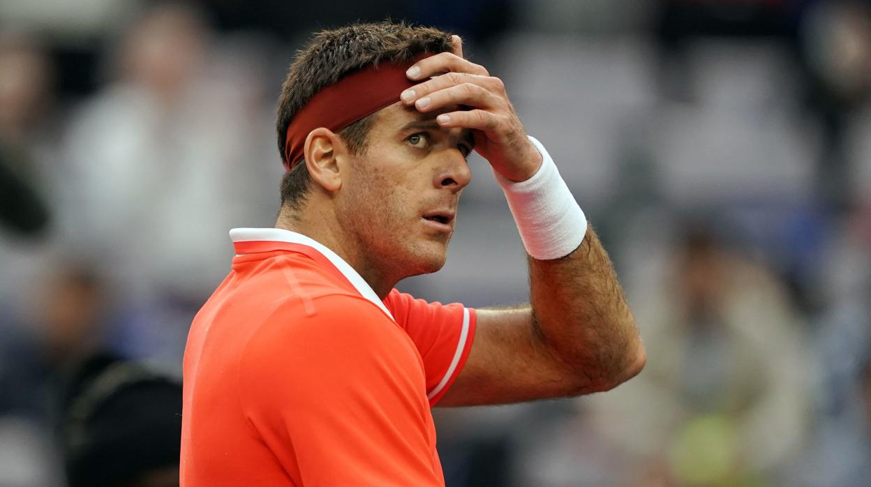 Juan Martín del Potro durante el Masters 1.000 Shangái