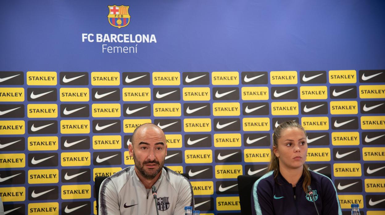 Fran Sánchez y Lieke Martens atienden a la prensa