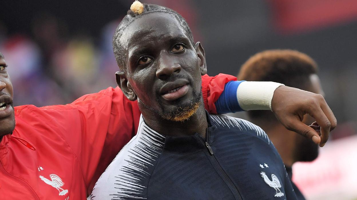 Mamadou Sakho, en un entrenamiento con la selección francesa