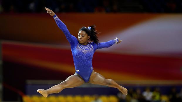 Así es el «Biles», el espectacular salto de Simone Biles