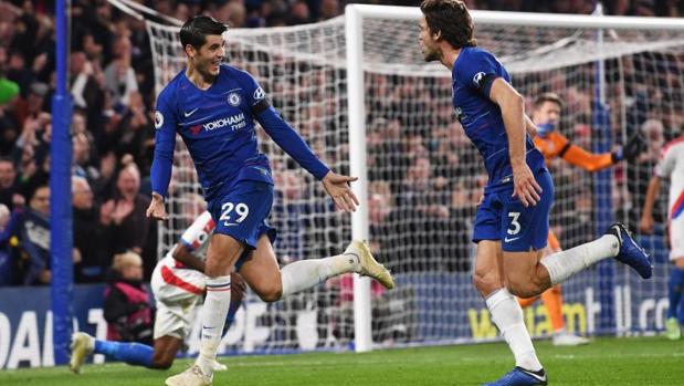 Doblete de Morata ante el Crystal Palace