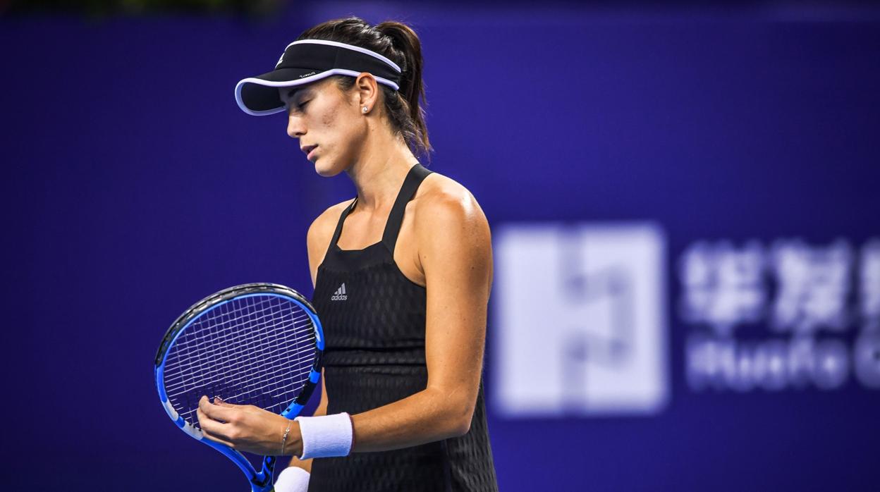 Muguruza, en el torneo de Zhuhái