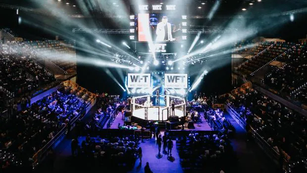 El juego de luces cobra suma importancia en las veladas de World Fight Tour