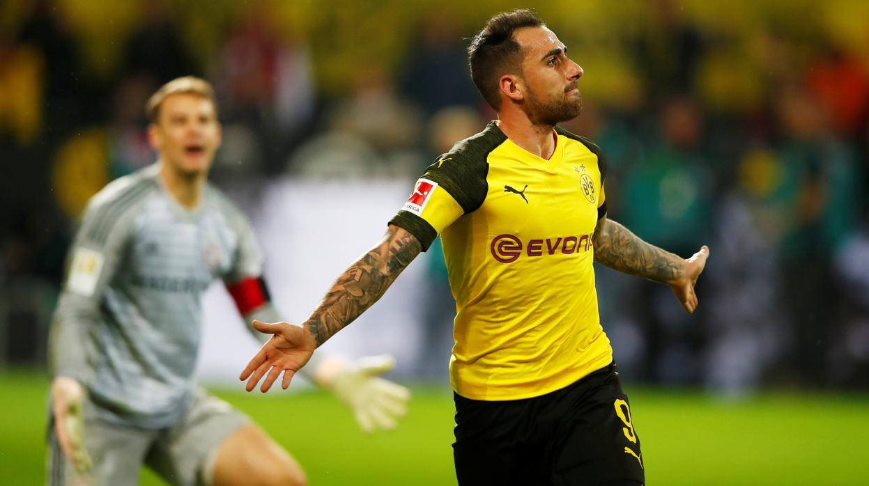 Alcácer da la victoria al Dortmund sobre el Bayern