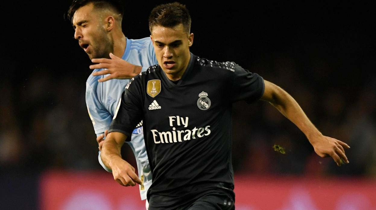 Sergio Reguilón, durante el encuentro de Liga contra el Celta de Vigo