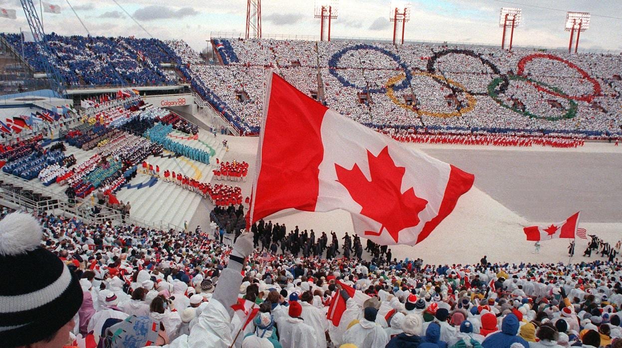 Una imagen de Calgary, durante los Juegos Olímpicos de 1988
