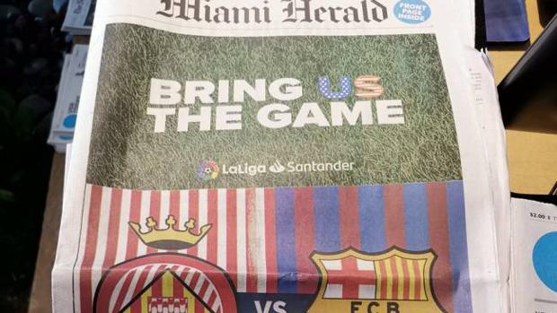 La Liga sube su apuesta y publicita el partido en Estados Unidos