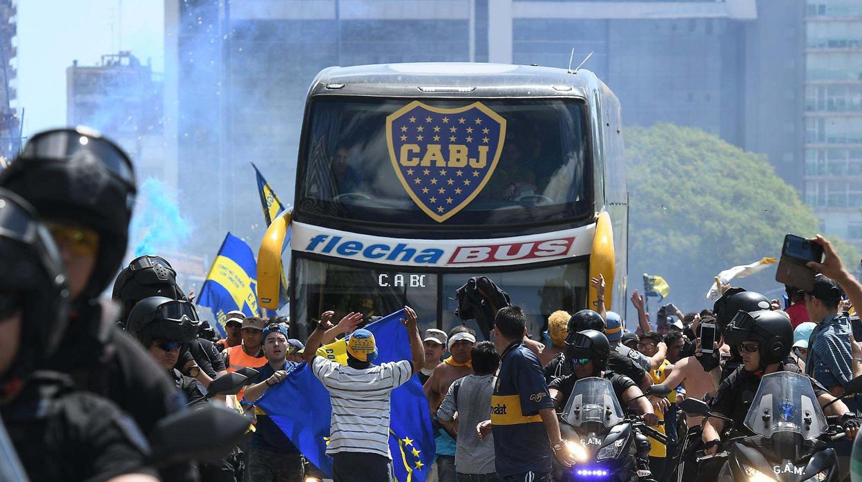 El autocar de Boca Juniors