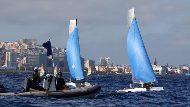 Gustavo del Castillo junto a Alfredo Morales, campeones en la clase Snipe