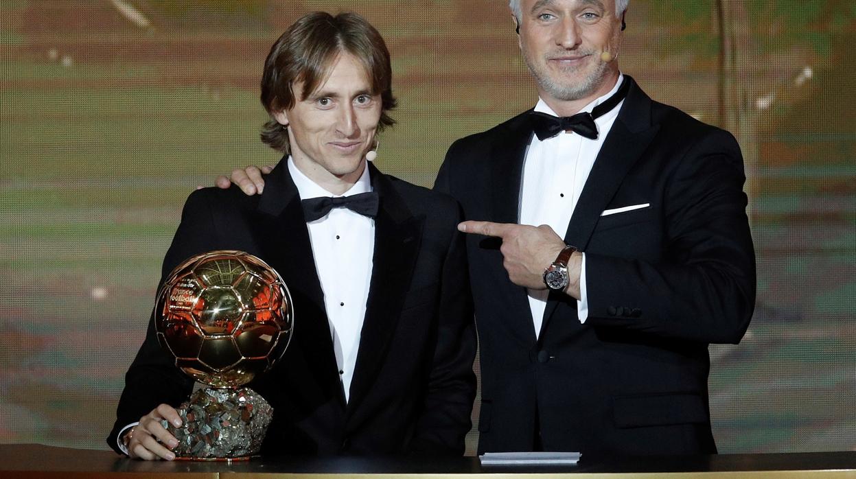 Ginola con Modric, Balón de Oro 2018