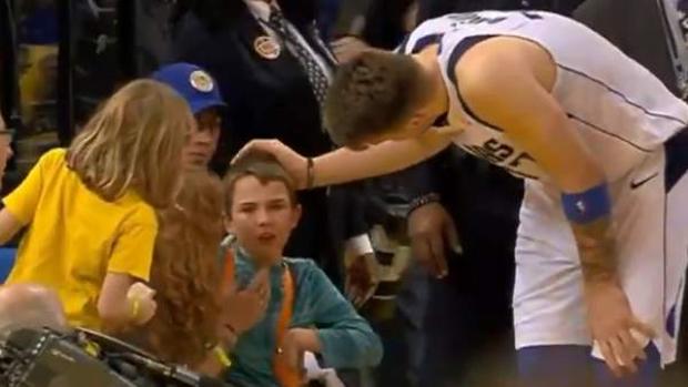 El gran gesto de Luka Doncic con un niño que aplaude toda la NBA