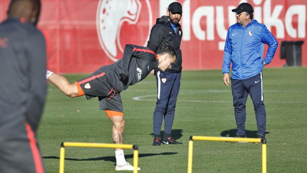 El Sevilla vuelve a los entrenamientos sin Muriel ni el resto de sudamericanos