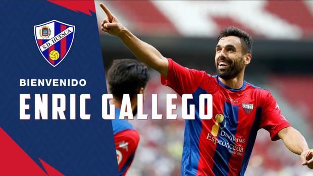 El fichaje de Enric Gallego por el Huesca ya es oficial