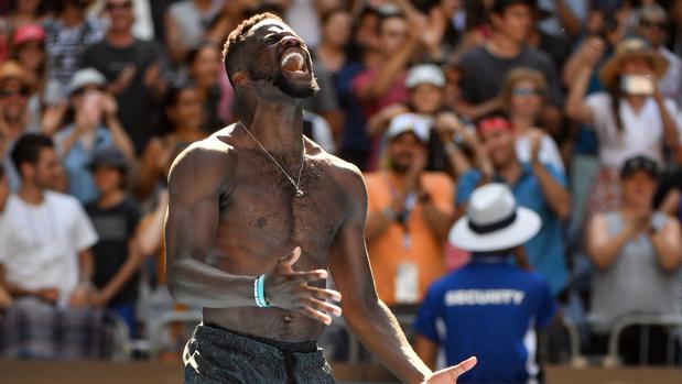 La excéntrica celebración de Tiafoe antes de retar a Nadal