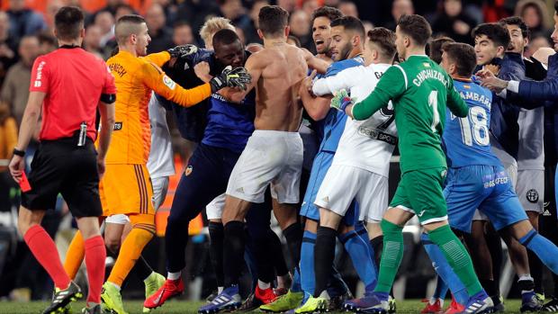 La demoledora acta arbitral del Valencia-Getafe