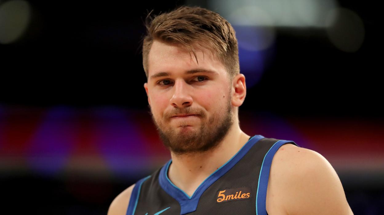 Luka Doncic, en un partido de los Mavericks