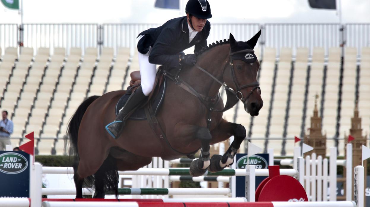 Gonzalo Añón Suárez, durante el Campeonato de España de Saltos absoluto de 2015, que se celebró en Pineda