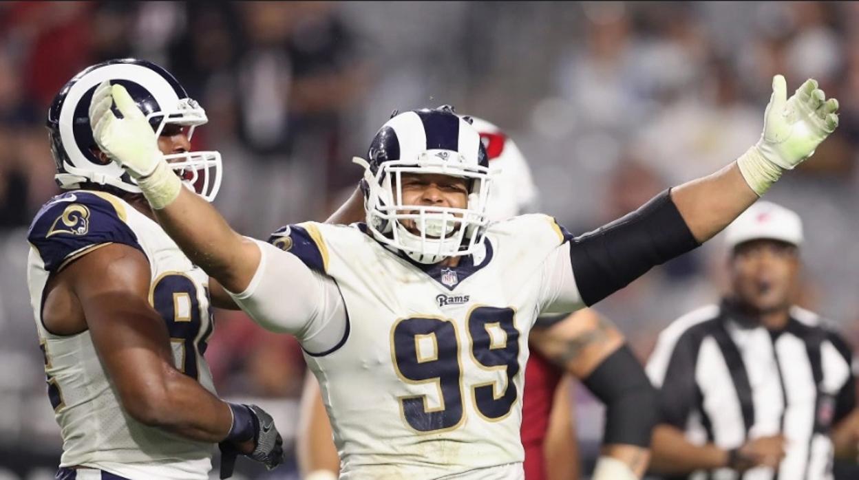 Aaron Donald, uno de los grandes argumentos defensivos de los Angeles Rams en la final de la Super Bowl