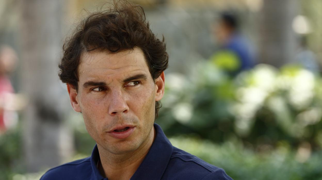 Rafa Nadal, número dos de la ATP, en una terraza de la playa de Acapulco