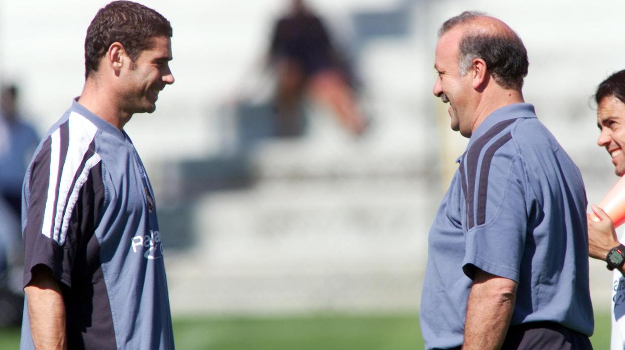 Fernando Hierro y Vicente del Bosque