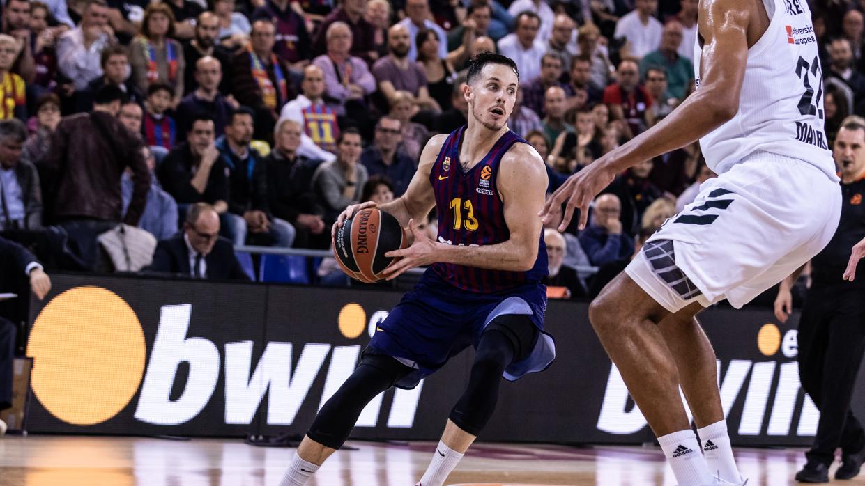 Thomas Heurtel durante el partido ante el Real Madrid