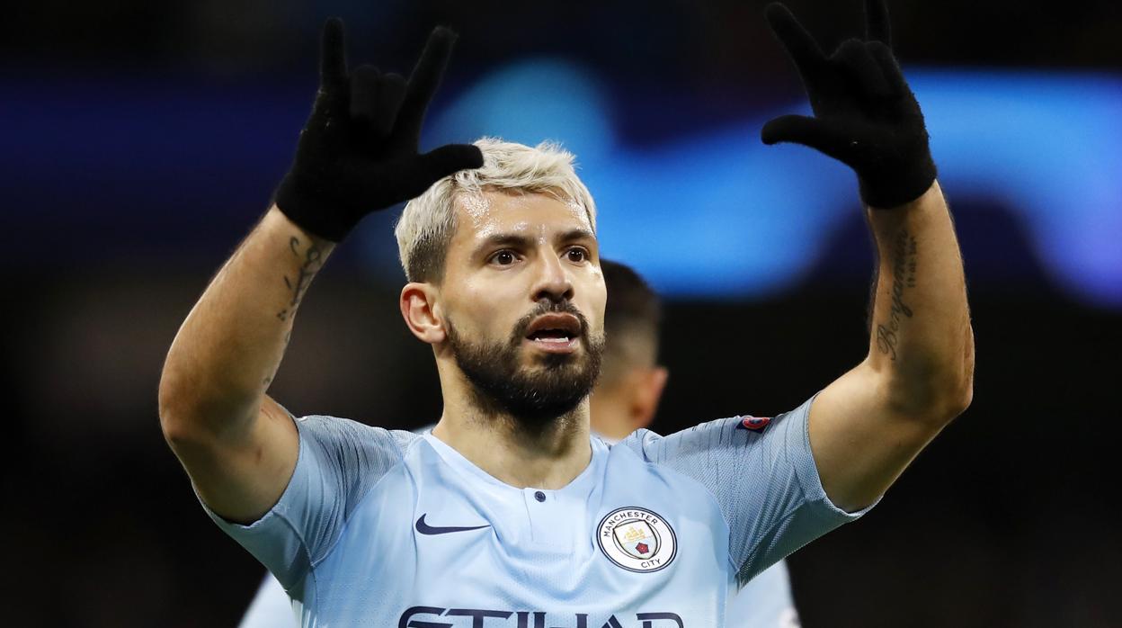 Sergio Agüero, futbolista del Manchester City