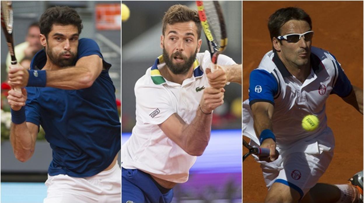 Pablo Andújar, Benoit Paire y Tommy Robredo