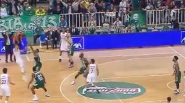 El increíble triple de Rudy Fernández que le dio la victoria al Madrid en el último segundo