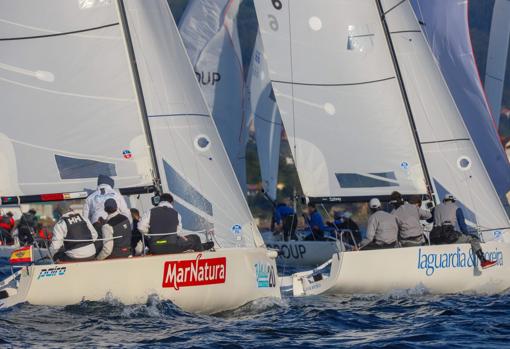 Victoria de Rayco Tabares y Pichu Torcida en las Villalia Spring Series de J70