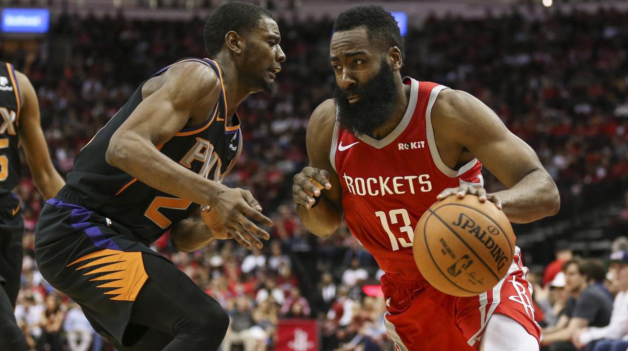 Harden, durante el partido