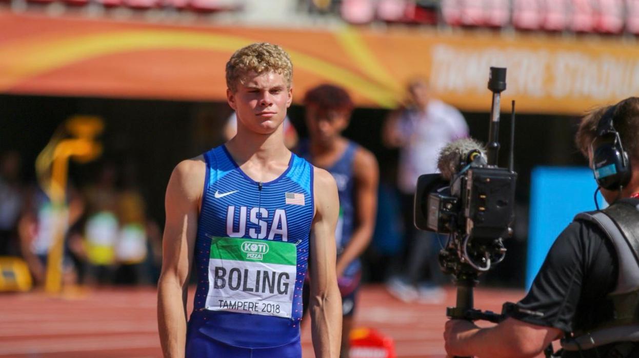 Matthew Boling, un «relámpago blanco» para los 100 metros