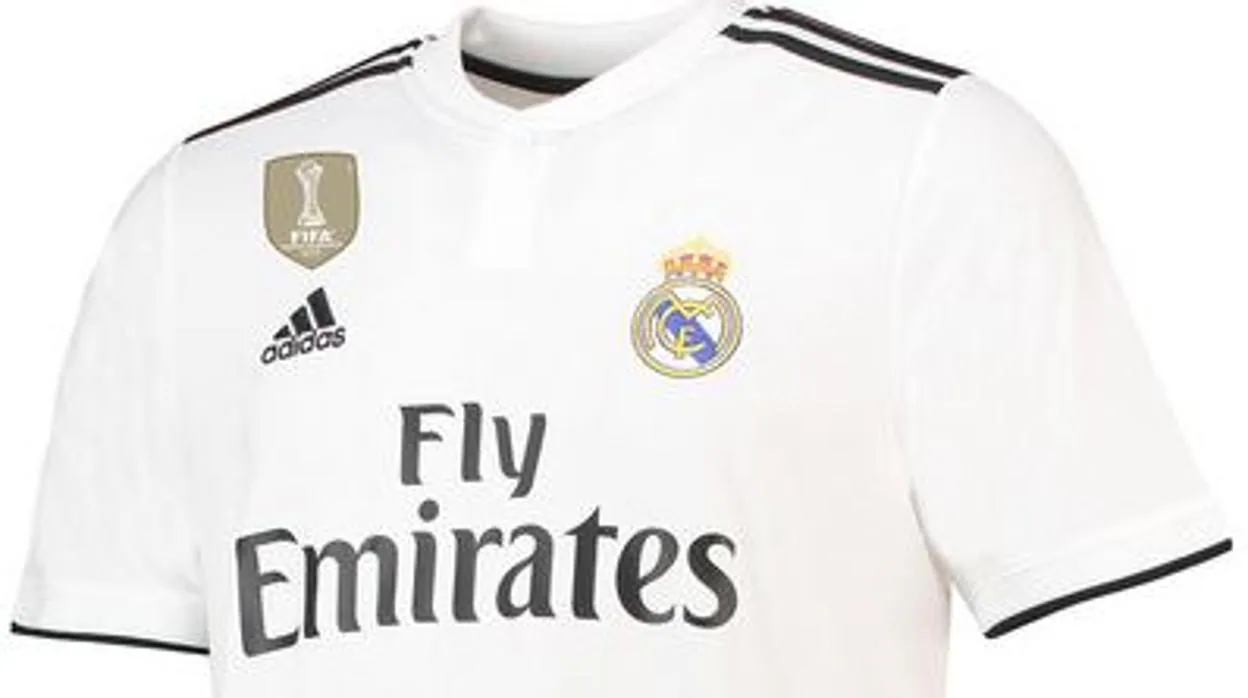 Detalle de la camiseta del Real Madrid para la temporada 2018-2019
