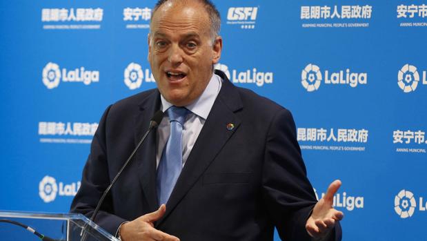 Tebas explica el malentendido que ha puesto en pie de guerra al fútbol modesto