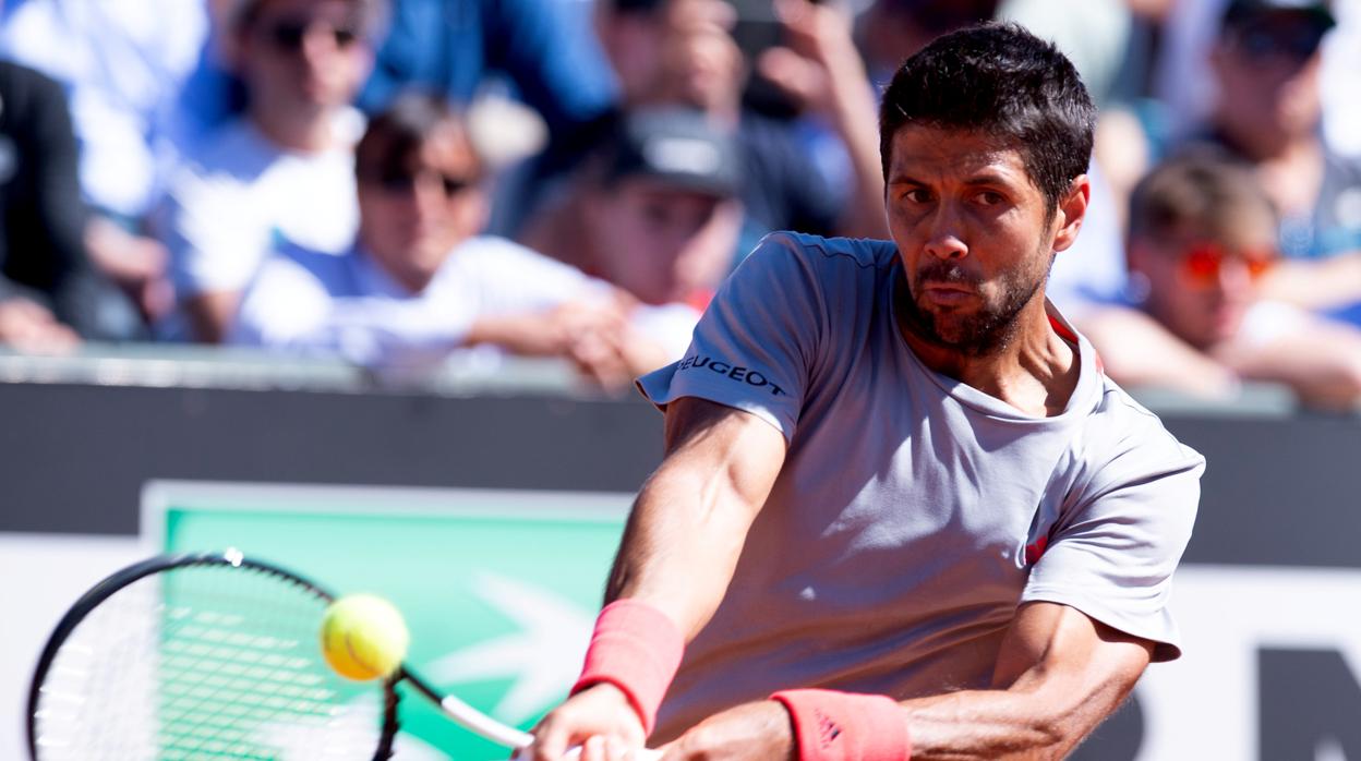 Fernando Verdasco durante el partido ante Dominic Thiem