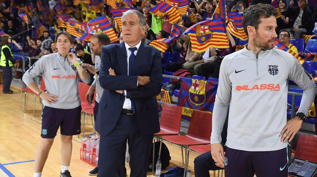 Andreu Plaza, en un partido del Barcelona Lassa