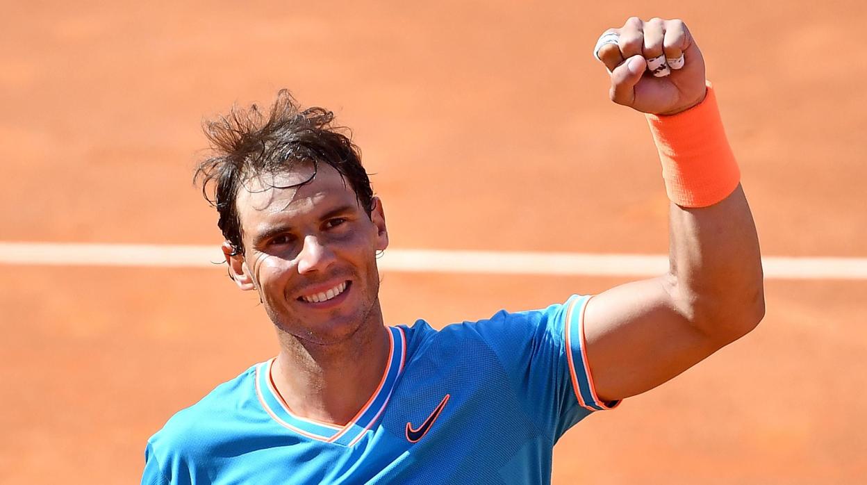 Rafael Nadal después de ganar a Verdasco en Roma