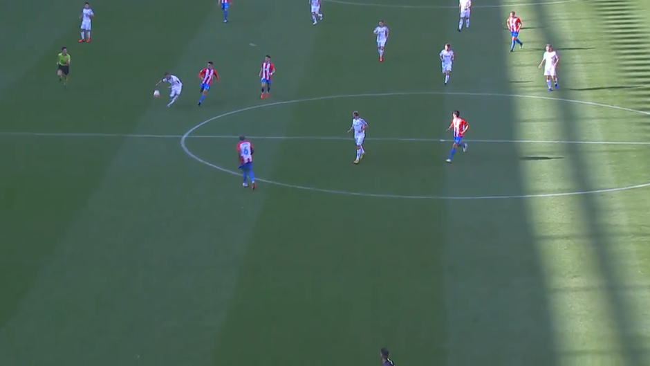 Gol de Javi Acuña (0-2) en el Sporting 0 - 2 Albacete