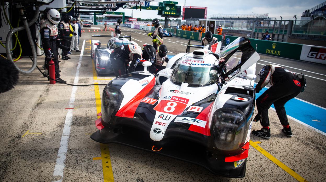 El coche de Alonso, en Le Mans