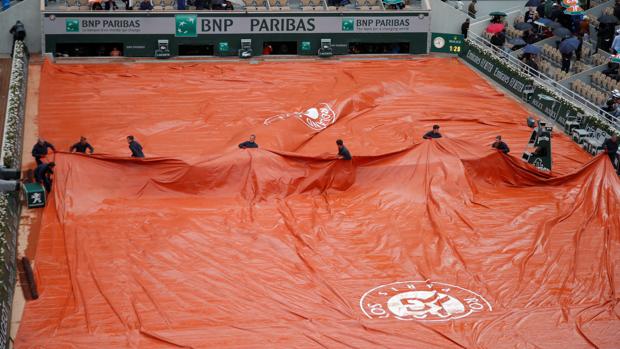 Suspendido el Djokovic-Thiem por la lluvia