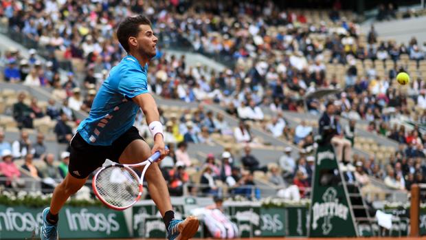 Dominic Thiem protagoniza el punto de rotura más raro de todo Roland Garros