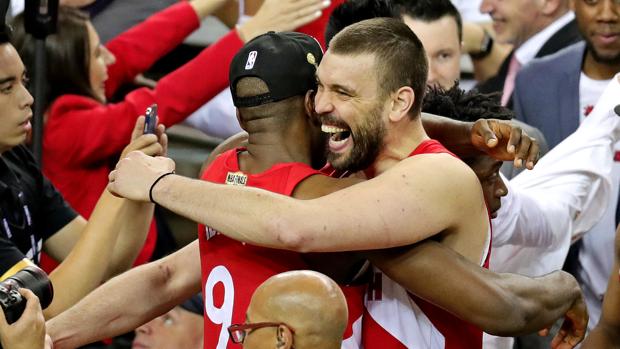 Los Raptors coronan a Marc Gasol e Ibaka como campeones de la NBA