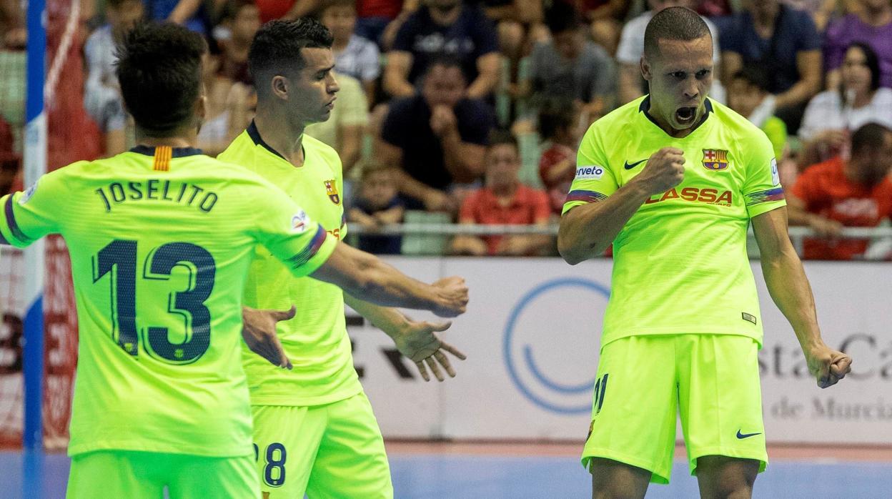 Ferrao celebra el gol con el que abrió el marcador