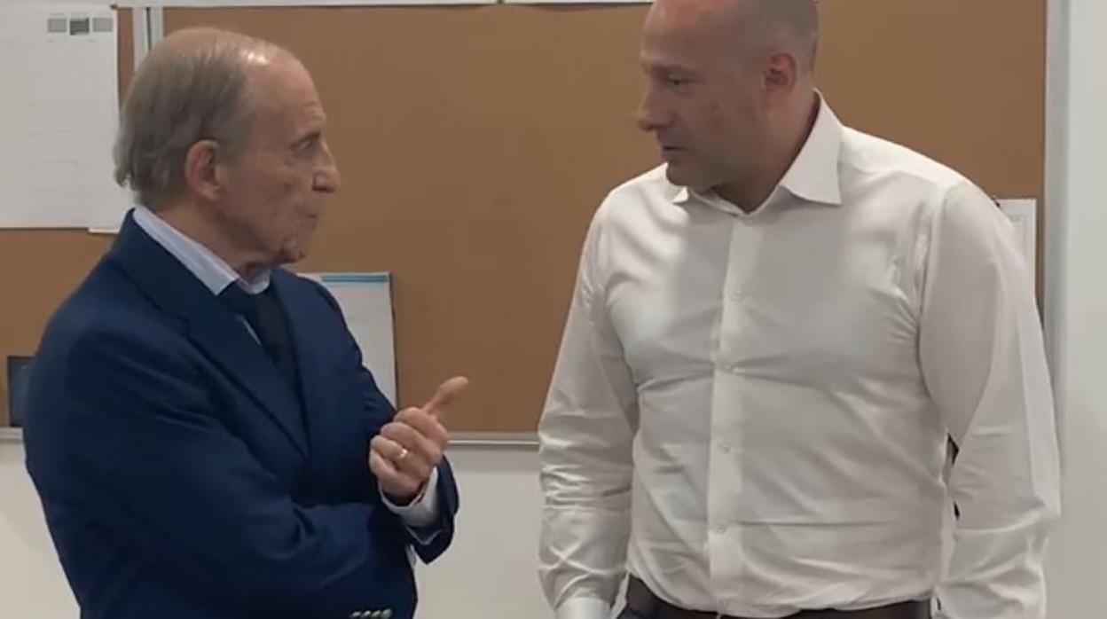 García, con el nuevo entrenador de Inter, Tino Pérez