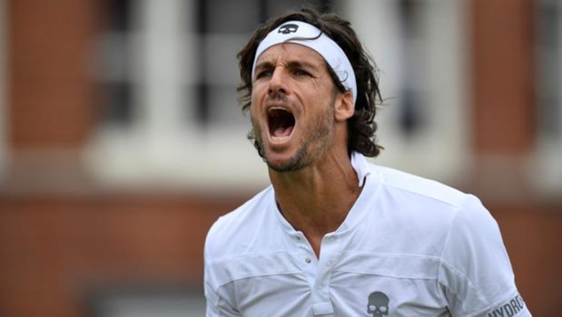 Feliciano López celebra su victoria en Queen's