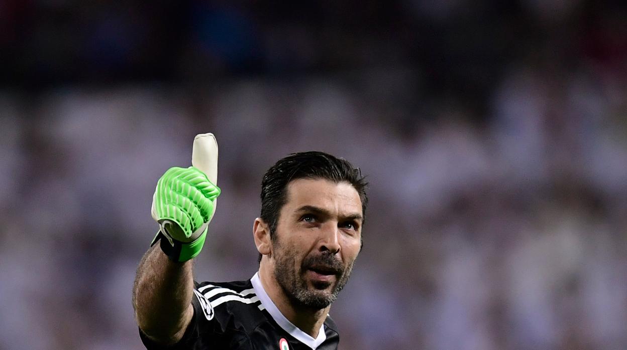 Buffon, en un partido con la Juventus